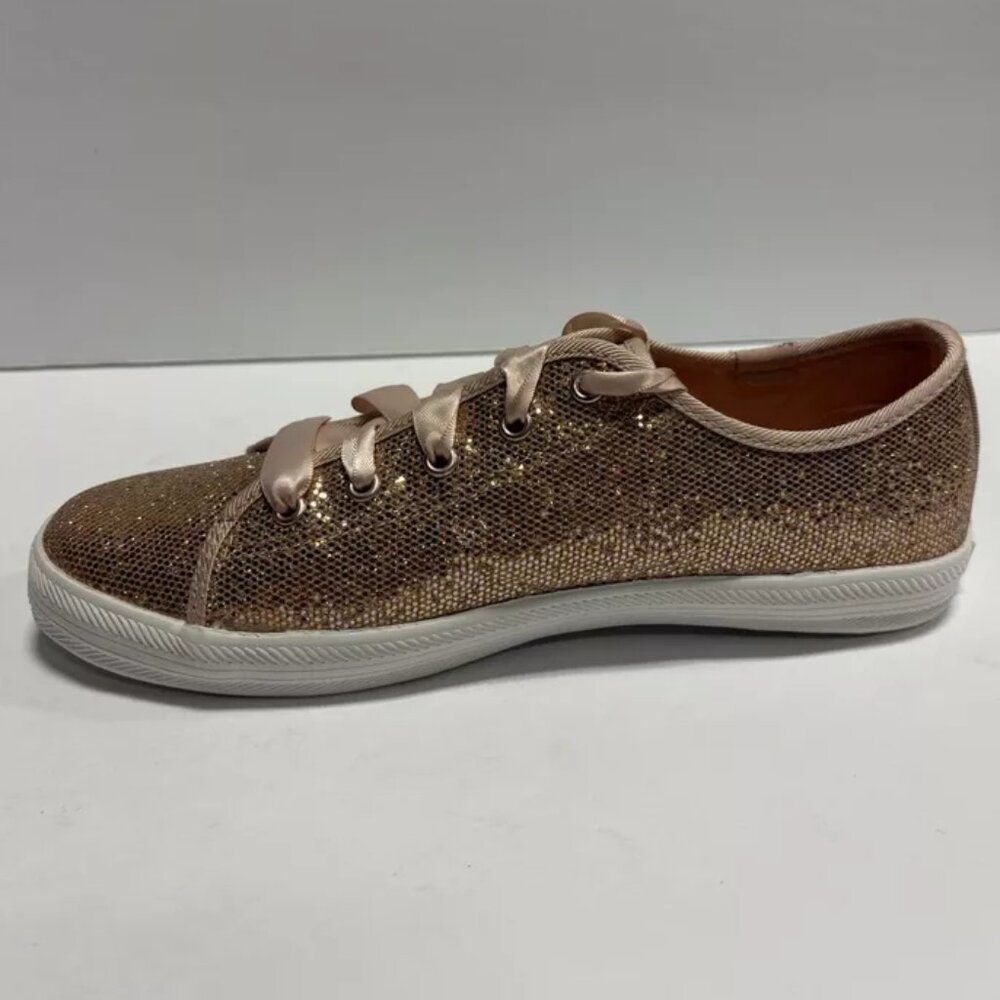Keds Kids’ Kickstart Celebrations Gold Sneakers, Girls’ Size 2.5 M - Picture 2 of 7